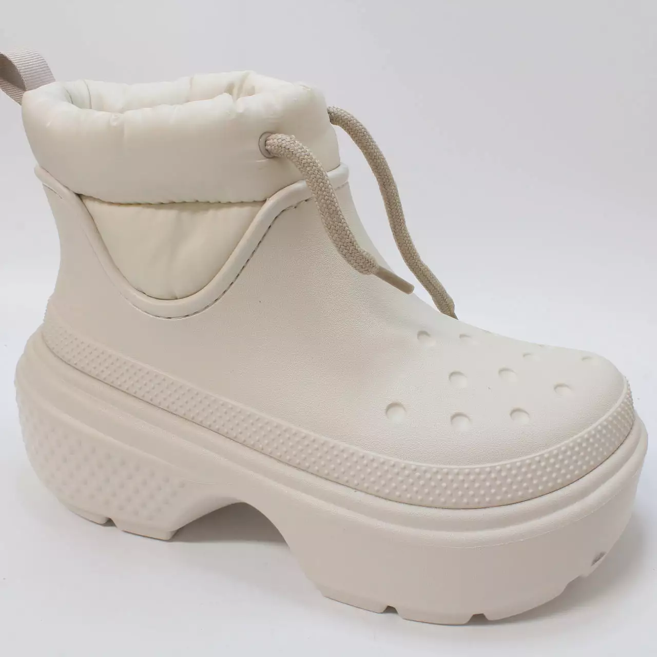 Womens Crocs Stomp Puff Boots Stucco