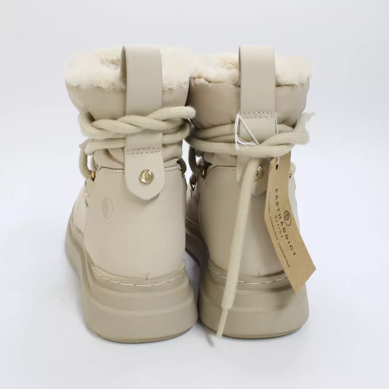 Womens Earth Addict Eira Warm Lined Snow Boots Beige