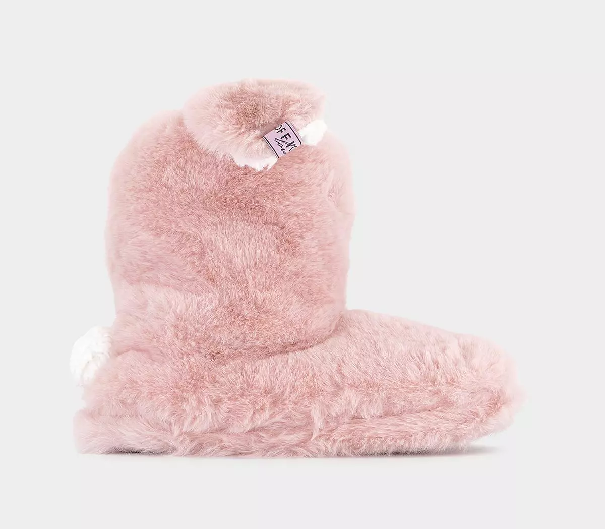 Womens Office Ruby  Bunny Slipper Boots New Pink