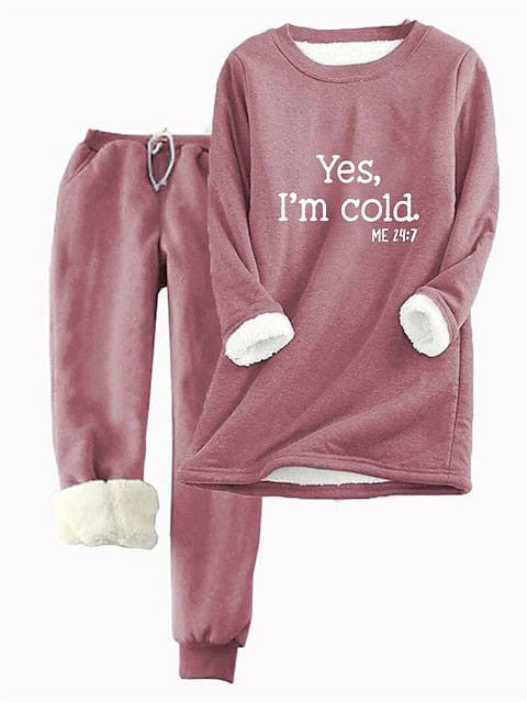 Women's Santa Claus Fleece Tracksuit Set with Drawstring Pants