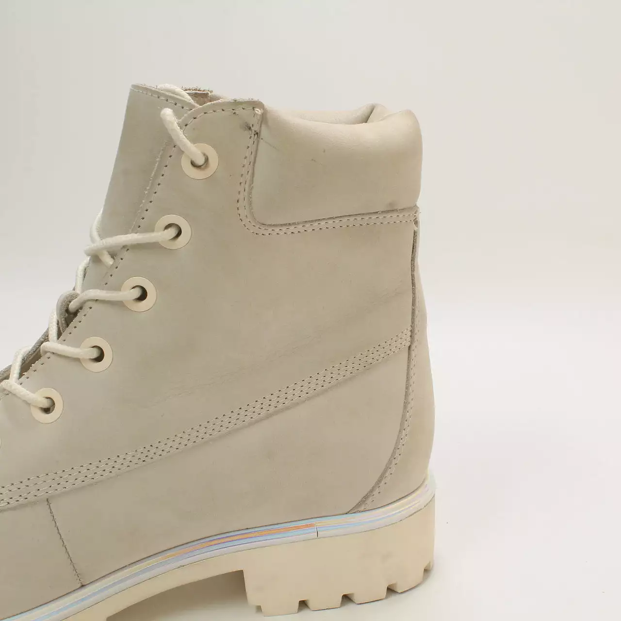 Womens Timberland Lyonsdale Boots Cream Irridescent Uk Size 6