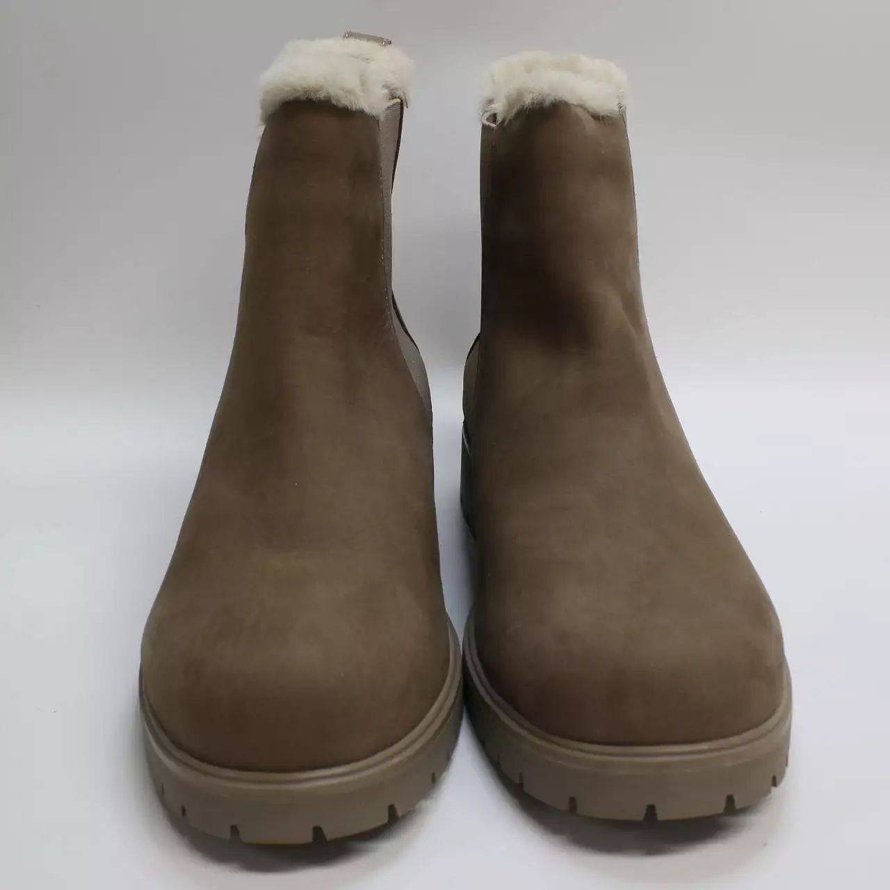 Womens Timberland Lyonsdale Chelsea Boots Taupe Grey Uk Size 8