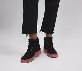 Womens Timberland Lyonsdale Mudguard Black Pink