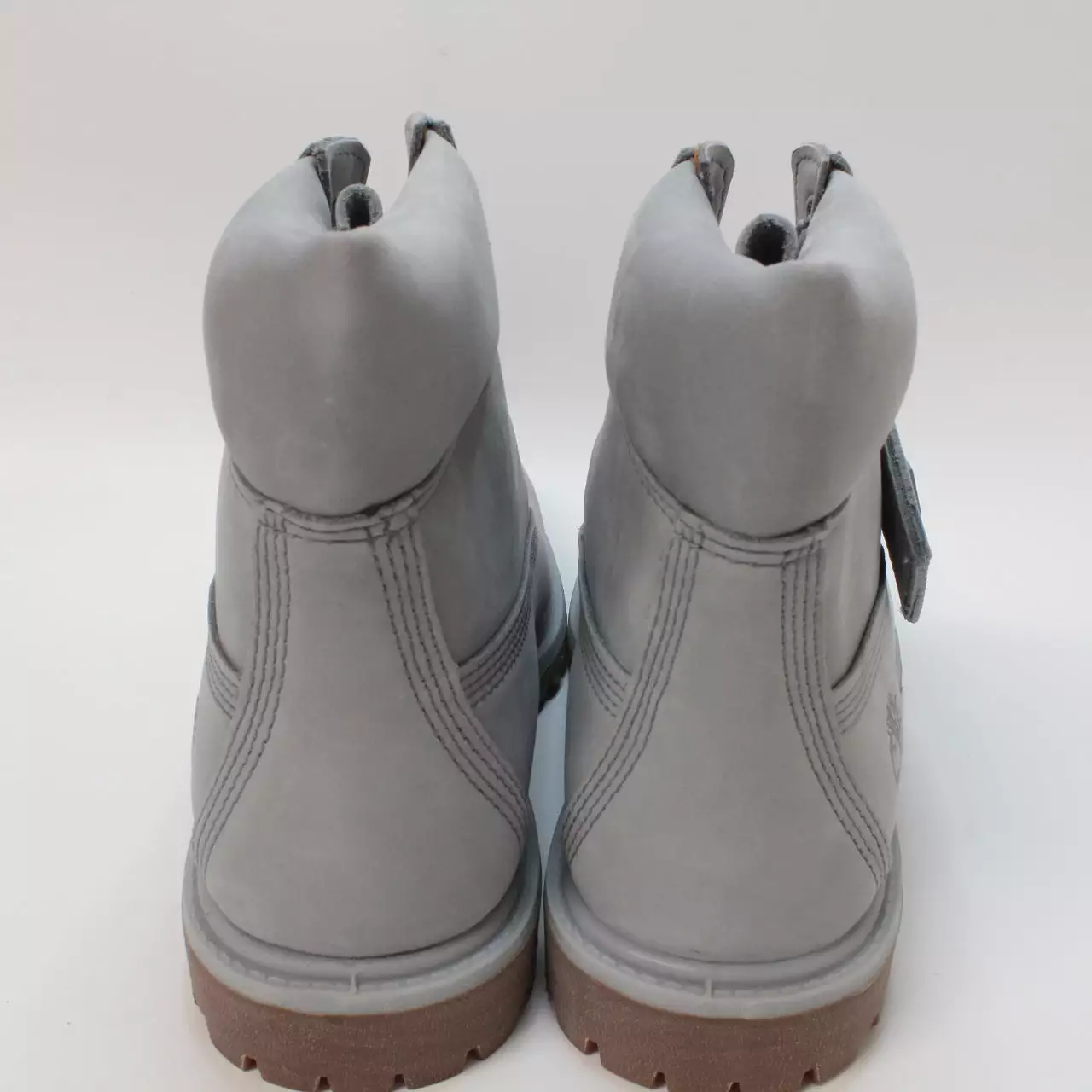 Womens Timberland Premium 6 Boots Light Grey Nubuck Uk Size 4