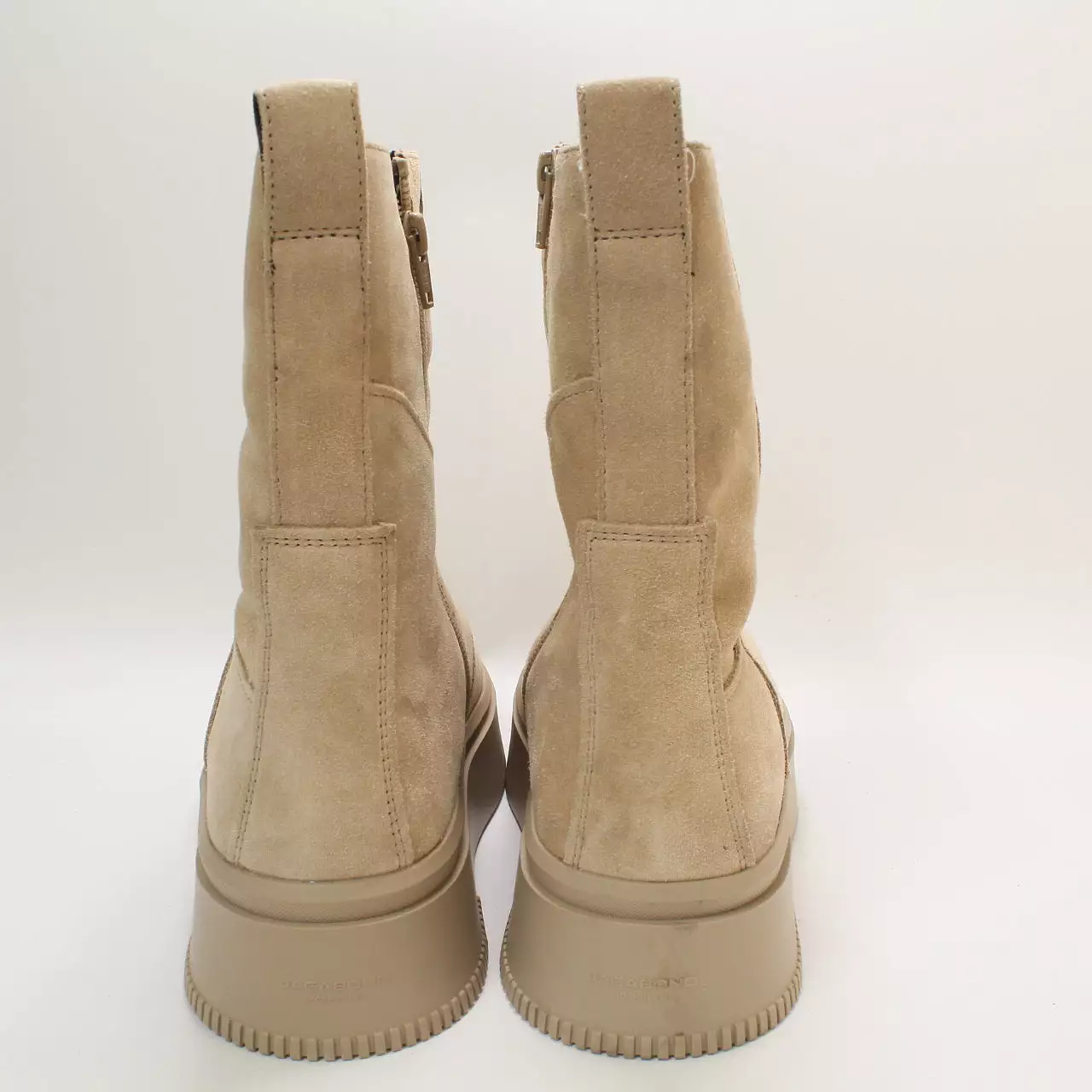 Womens Vagabond Shoemakers Stacy Mid Boots Beige Uk Size 8