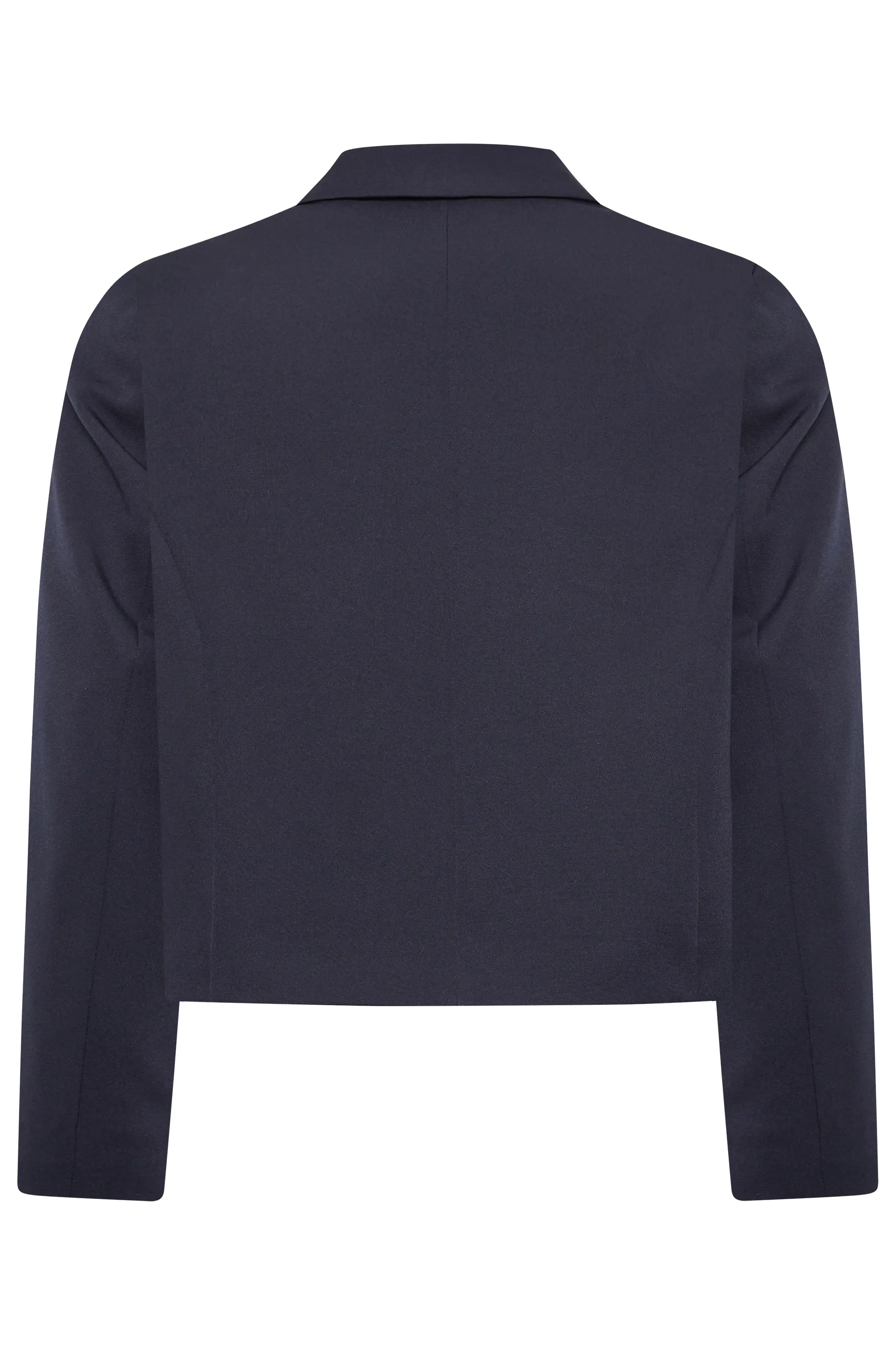 YOURS Curve Navy Blue Cropped Blazer