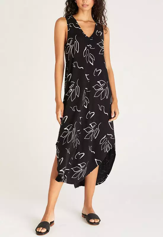 Z Supply - Reverie Abstract Dress Black